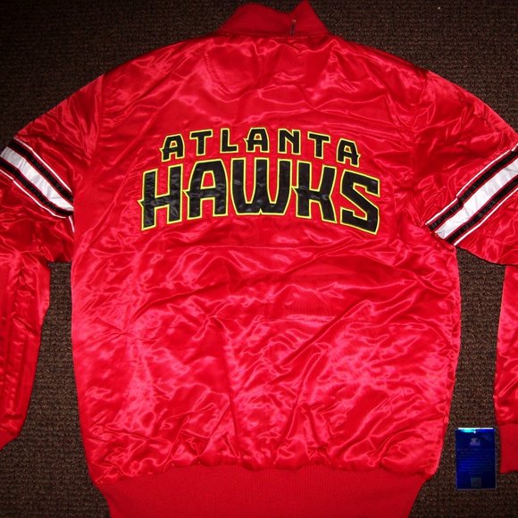 ATLANTA HAWKS Starter REVERSIBLE Jacket RED/BLACK - Picture 6 of 11